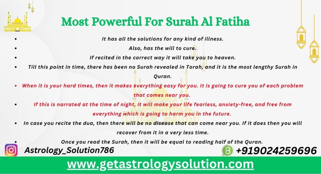 Most Powerful For Surah Al Fatiha