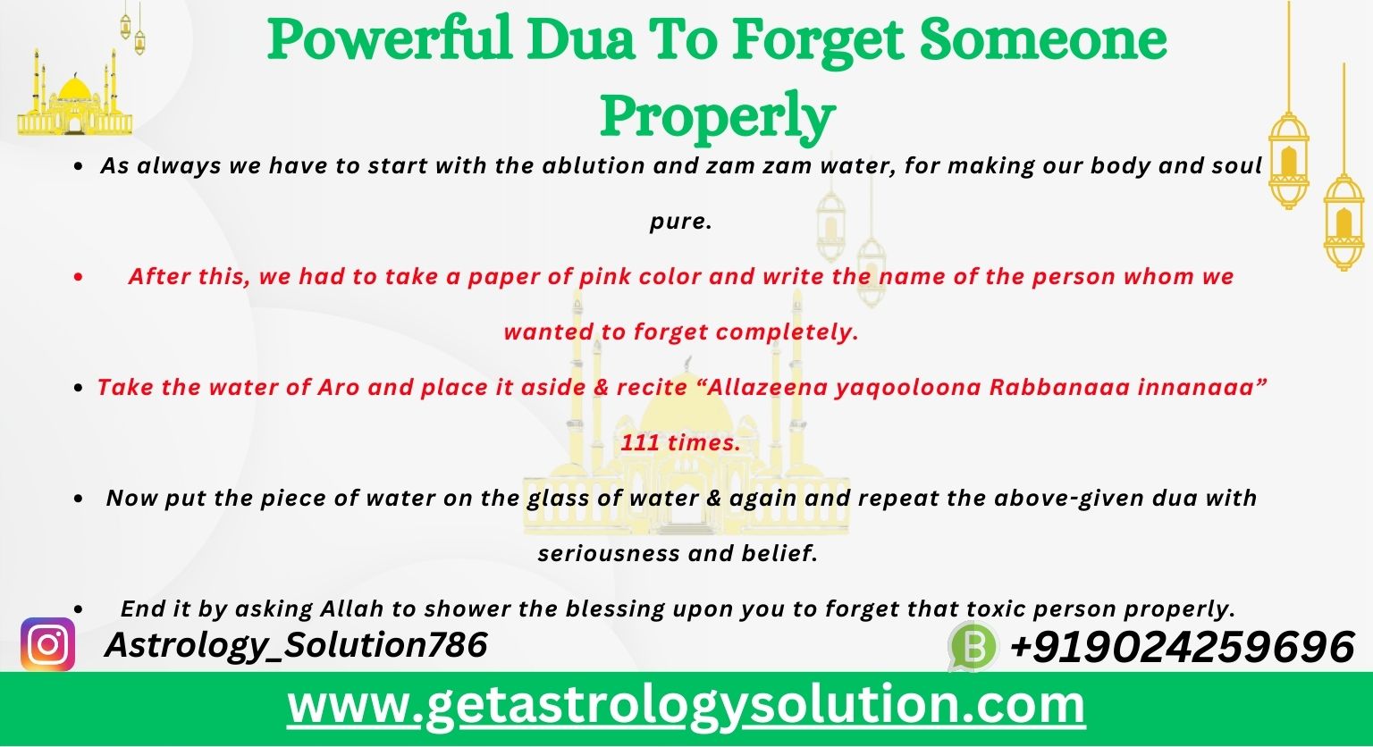 Powerful Dua To Forget Someone Properly